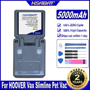 Аккумулятор HSABAT BTTV1B1 5000 мАч для HOOVER Vax Slimline Pet Vac Высококачественные новые аккумуляторы для ручного пылесоса