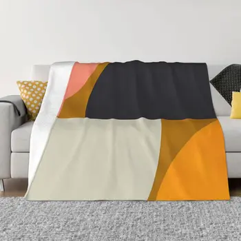 Одеяло фланелевое середины века, уютное мягкое флисовое покрывало
