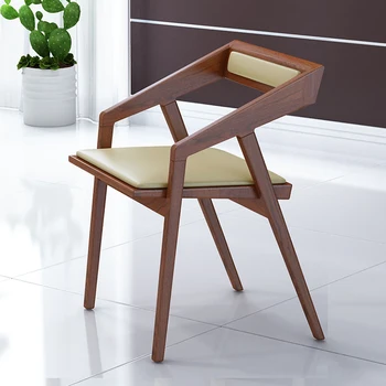 Эргономичные Дизайнерские обеденные стулья Индивидуальная подушка для кресла Деревянные обеденные стулья для отдыха Современная мебель для балкона Stuhl