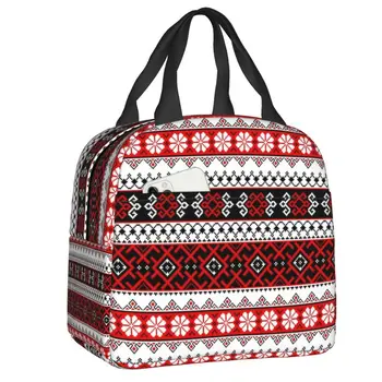Украинская вышивка, яркие леггинсы-вышиванки и дизайны, утепленная сумка для ланча, Украинский этнический холодильник, термос для ланча.