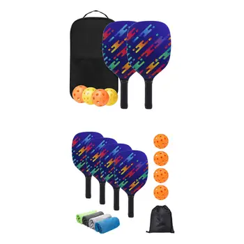 Портативный набор лопаток для пиклбола Набор для пиклбола Подарок на день рождения с шариками премиум-класса