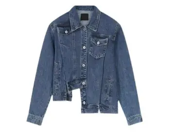 Джинсовая куртка с накладкой на плечо обычной длины, мужская куртка в стиле панк, мужская джинсовая верхняя одежда