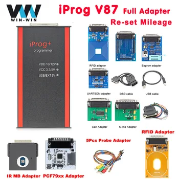 IPROG Pro V87 2023 Полный программатор ключей ECU Iprog Car Tools Eeprom IMMO Reset Километровая подушка безопасности приборной панели PK DIGIPROG 3 Carprog