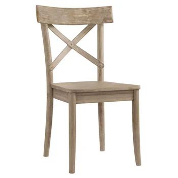 Мебель для пикета Деревянный обеденный стул Keaton с поперечной спинкой - комплект из 2 обеденных стульев
