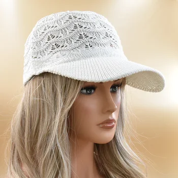 Новая шляпа, женская летняя солнцезащитная шляпа, женская дышащая вязаная шляпа от солнца, бейсболка с утиным язычком, сетчатая бейсболка Нескольких цветов
