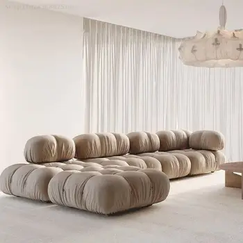 Роскошный диван из итальянской ткани, диван для гостиной, свет, Роскошная мебель, комплекты для гостиной, диван, свободная комбинация, Диван, мебель для дома