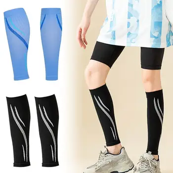 Компрессионный чехол для ног из 2 предметов, компрессионные наколенники для бега, легкой атлетики, защита, спортивная безопасность, спортивный рукав для ног