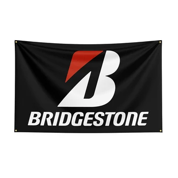 Флаг Bridgestones 90x150 см, баннер с гоночным автомобилем из полиэстера для декора1