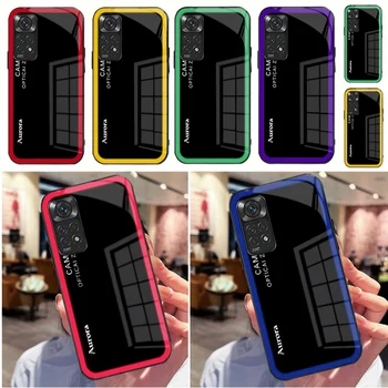 Геометрический Чехол с защитой от Отпечатков пальцев для Xiaomi Redmi 9 10 9A 10A 10C Note 7 8 9 10 11 11E 11T 12 10S Pro Plus K50 Ultra Glass Чехол Для Телефона