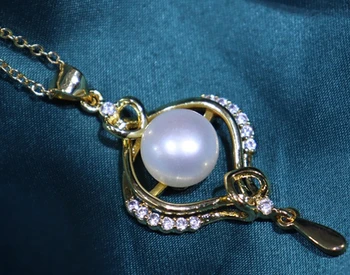Корейская мода кулон 8-9 мм хлебная бусина жемчужное ожерелье женская цепочка для ключиц ювелирное ожерелье