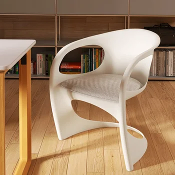 Простые стулья для кухни, креативные обеденные стулья для балкона, ресторанный стул для посетителей, удобная спинка, современная мебель