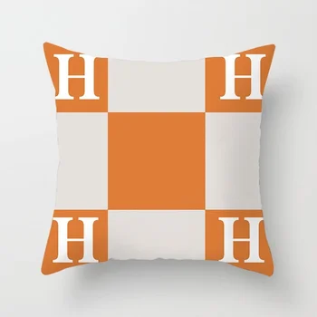 Простая линия в стиле буквы H, наволочка для наволочки для семейного дивана, украшение автомобиля, наволочка для подушки, украшение для дома