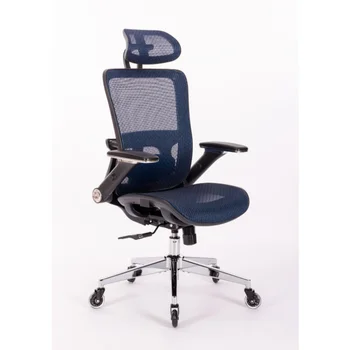 Эргономичный офисный стул из сетки - домашний рабочий стул на колесиках с 4D регулируемыми откидными подлокотниками\  Регулируемая Поясничная поддержка