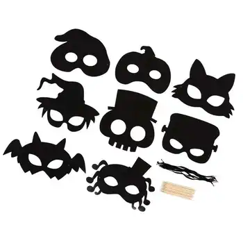 Хэллоуин Царапающая Маска Halloween Scratch Mask Art 8 Комплектов для Платья на Хэллоуин
