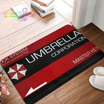 Логотип Umbrella Corporation, коврик для входной двери, Противоскользящий, впитывающий ужас, Военный коврик для входа в сад, гараж, ковер