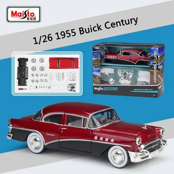 Maisto 1:26 1955 Buick Century Версия в сборе Имитация модели автомобиля из сплава, коллекция моделей игрушечных автомобилей из металла, отлитых под давлением, Подарок для детей