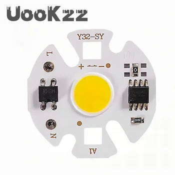 UooKzz Y32 COB LED Chip Лампа Матрица Переменного Тока 220 В 3 Вт 5 Вт 7 Вт 9 Вт 12 Вт Для Прожектора Прожектор Нет Необходимости Водить Проектор Лампочки Бусины