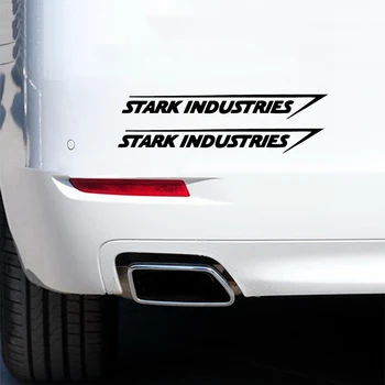 Наклейка на мотоцикл 2 X автомобильные наклейки Stark Industries Железный человек Мото Авто Наклейка Забавный JDM винил для стайлинга автомобилей 20 *3 см