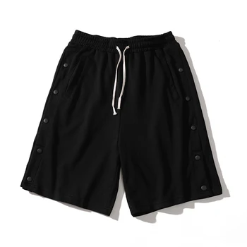 Owen Seak Мужские повседневные хлопчатобумажные Короткие спортивные штаны-шаровары в готическом стиле, летние женские Свободные черные шорты в стиле хип-хоп, Размер XL