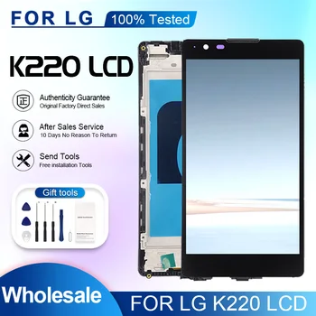 Протестированный Рабочий 5,3-Дюймовый Дисплей X Power Display Для LG K220 lcd Touch Panel Digitizer В Сборе K220F K450 Экран С Рамкой