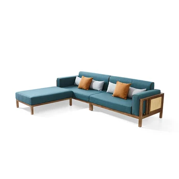 Мебель для гостиной, каркас из массива дерева, L-образная форма или 1+2+3 дизайн диванов, секционный диван