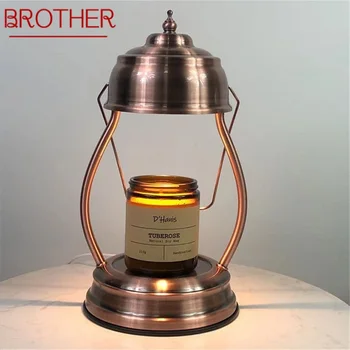 Классическая настольная лампа BROTHER в стиле ретро, Простая Свеча, Настольная Портативная Светодиодная лампа для украшения дома, спальни
