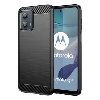 200 шт./лот Для Motorola Moto E13 Moto G53 5G Ударопрочная Броня Из Углеродного Волокна Матовый Чехол TPU Для Moto G13 Moto G23 Moto G73