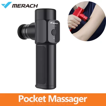 Карманный массажер Merach Пистолет для фасции Nano Легкий портативный Мини-массажер с усилием поворота 3200 для расслабления мышц и снятия боли