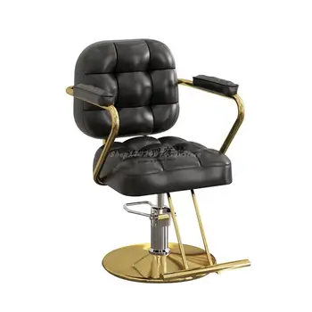 Новое кресло для парикмахерской, сетчатое красное кресло для парикмахерской, легкое роскошное кресло для парикмахерской высокого класса tide shop, специальное кресло для стрижки волос, подъемное и