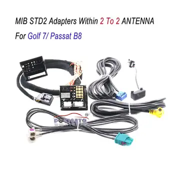 MIB STD2 ZR NAV Discover Pro Радио Кабель-адаптер Жгут Проводов с кабелем 2 на 2 Для АВТОМОБИЛЯ Golf 7 MK7 Passat B8 Tiguan MQB