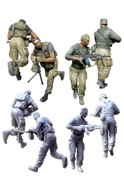[tuskmodel] Набор фигурок из смолы в масштабе 1 35 российских солдат-контрактников