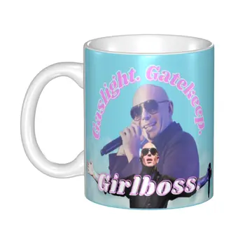 Керамические кружки DIY Mr Worldwide Says To Girlboss, Персонализированная Кофейная чашка Pitbull, креативный подарок