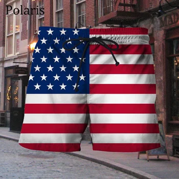 Брюки с флагом США Make America Great Again, Национальная эмблема, короткие брюки для мужчин, роскошные повседневные Спортивные Беговые тренажерные залы, Пляжные быстросохнущие мужские