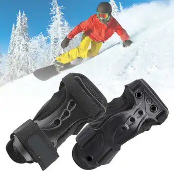 1 пара наручных браслетов Для катания на лыжах, сноуборде, роликовых коньках, защита для рук Справа слева