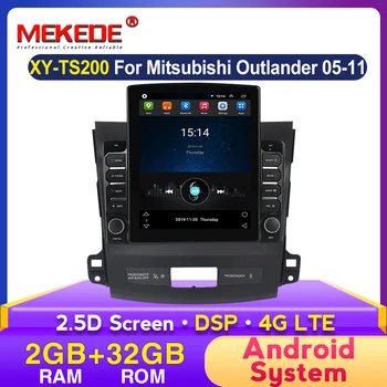 MEKEDE RAM 2G ROM 32G Автомобильный Радио Мультимедийный Плеер Навигация GPS Для Mitsubishi Outlander xl 2 2005-2011 Авторадио WIFI IPS DSP