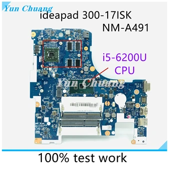 BMWD1 NM-A491 для lenovo ideapad 300-17isk материнская плата ноутбука cpu i5 6200u gpu R5-M330 100% тест в порядке