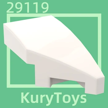 Kury Toys DIY MOC За 29119 Строительные блоки для танкетки 2 x 1 с зазубриной справа Для изогнутого кирпичного склона