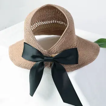 Солнцезащитная шляпа, женский пустой цилиндр, свернутая солнцезащитная шляпа, солнцезащитная шляпа с широкими полями, летняя крутая шляпа, модная и универсальная, складная