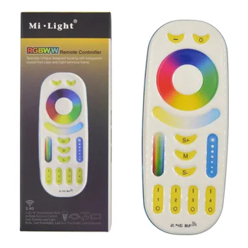 MI.light 2,4 Г Гц Wi-Fi RGBW RGB Белый/Теплый белый Беспроводной RF светодиодный сенсорный Контроллер Диммер 12 Сенсорный Пульт Дистанционного управления 12-24 В 24A