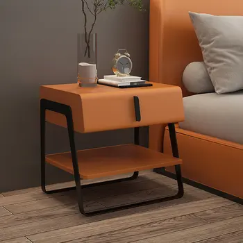 Итальянские дизайнерские тумбочки для спальни, прикроватные тумбочки из массива скандинавского дерева, мебель для спальни, современные минималистичные шкафы для хранения