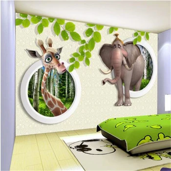 wellyu papel de parede Обои на заказ 3D фреска обои для детской комнаты фреска мир животных papel de parede infantil