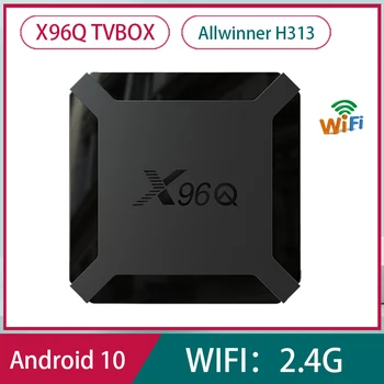 X96Q Android 10 Smart TV BOX Allwinner H313 2,4 G Wifi 2G 8G 16G 4K Медиаплеер Смарт-телеприставка