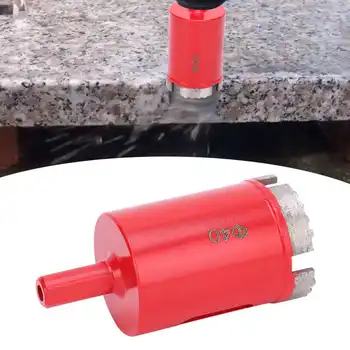 40 мм Кольцевая пила с покрытием, Сверло Красного цвета, Открывалка для отверстий в керамической плитке Мрамор