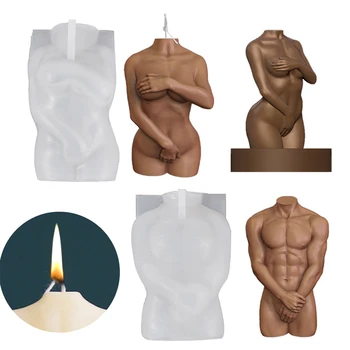3D Форма для свечей в форме сексуального женского тела, форма для литья силиконовой смолы, формы для мыла для ароматерапии, формы для свечей для тела из гипса