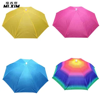 Переносная шляпа-зонт от дождя, Складной Открытый Солнцезащитный козырек, Водонепроницаемая походная кепка, шляпа-зонт от дождя, Рыболовная шляпа-зонт от солнца