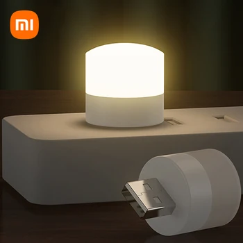 Xiaomi Портативная светодиодная лампа для чтения USB 5V, мини-книжный светильник, складные походные ночники, настольные лампы для ноутбука Power Bank, ноутбук
