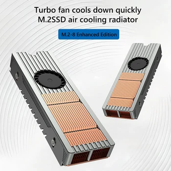 Охлаждающий Радиатор TEUCER PCIE NVMe NGFF SSD Радиатор Из Алюминиевого Сплава M.2 SSD Радиатор с Силиконовыми Термонакладками 3-Контактные Аксессуары