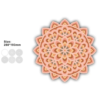 2023 Январь Апрель Новые Изысканные Цветы Поздравительная открытка Металлическая Режущая матрица