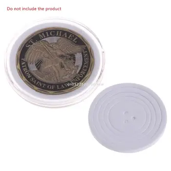 Прозрачный ящик для монет с регулируемой накладкой Для хранения пластиковых коллекционных памятных монет