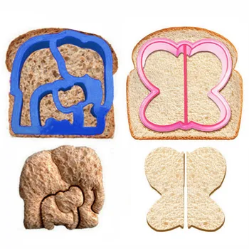 Пластиковая форма для тостов, печенья, Формочки для завтрака, Инструменты для выпечки, Декор для хлеба, Креативный Сэндвич в форме милых звездных животных#